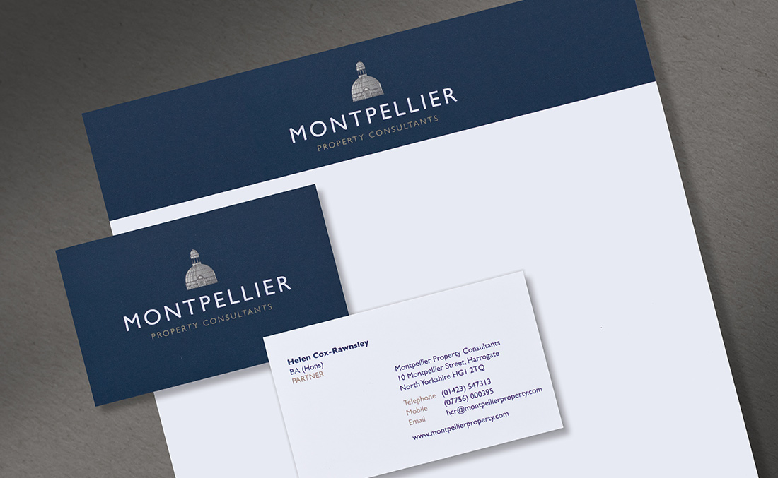 Montpellier stationery design
